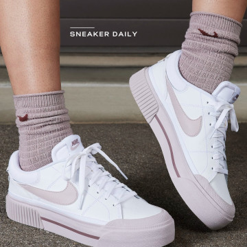 鞋 (WMNS) Nike Court Legacy Lift 'White Smokey Mauve' DM7590-105